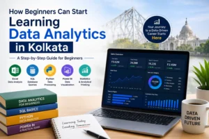 Beginners learning Data Analytics in Kolkata using Excel, SQL, Python and Power BI dashboards