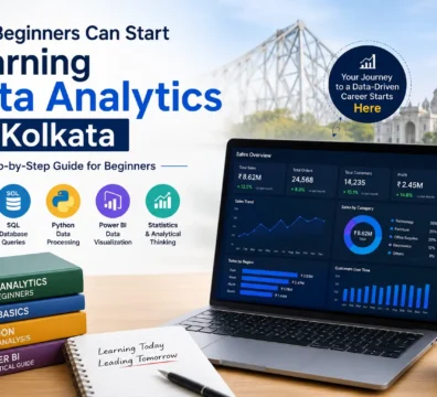 Beginners learning Data Analytics in Kolkata using Excel, SQL, Python and Power BI dashboards