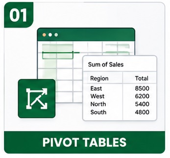 pivot tables are widely used in excel training