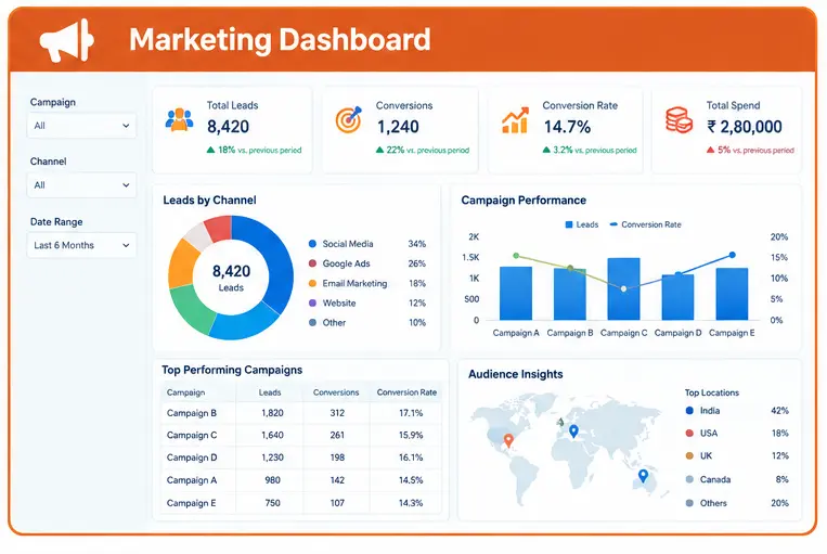 Financial dashboard project for practical Data Analytics learning