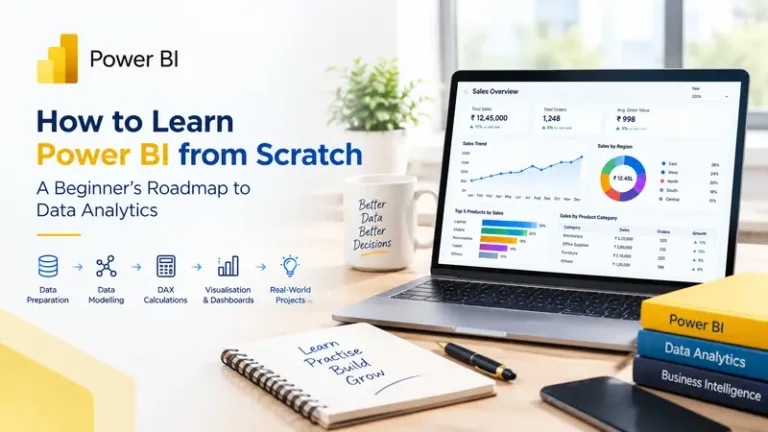How to Learn Power BI from Scratch: A Beginner’s Roadmap to Data Analytics